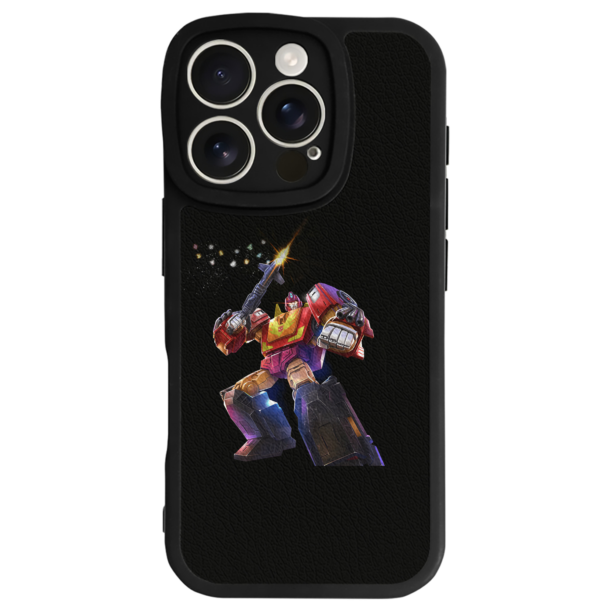 （画像用） Transformers トランスフォーマー 【iPhone 16シリーズ対応】シリコンスマホケース（レザー調） 材質：シリコン